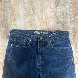 Levi’s Men's Slim Straight Fit Jeans - Dark Blue